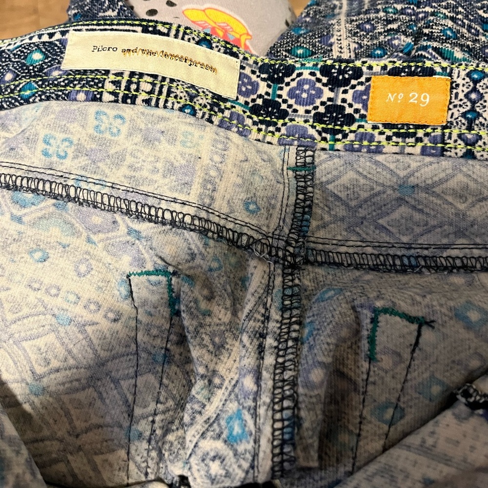 Anthro patchwork cord pants - Picture 3 of 3